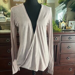 Anthropologie Porridge Women's V-Neck Wrap Top  - Soft Purple